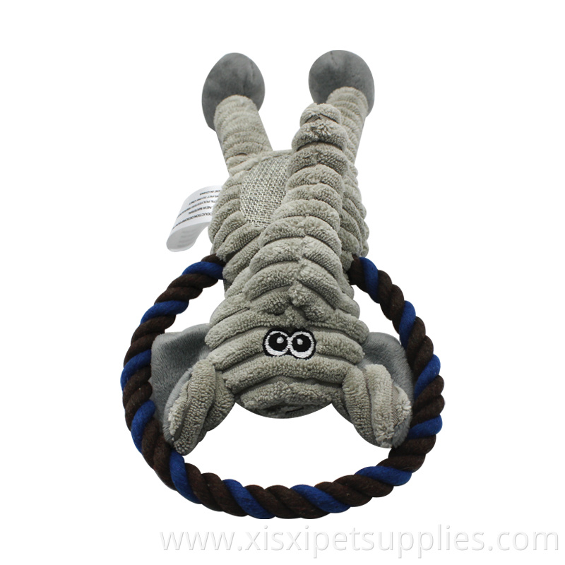 Factory Direct Cotton Knotted Rope Super Cute Dog Plush Toy pet accessories